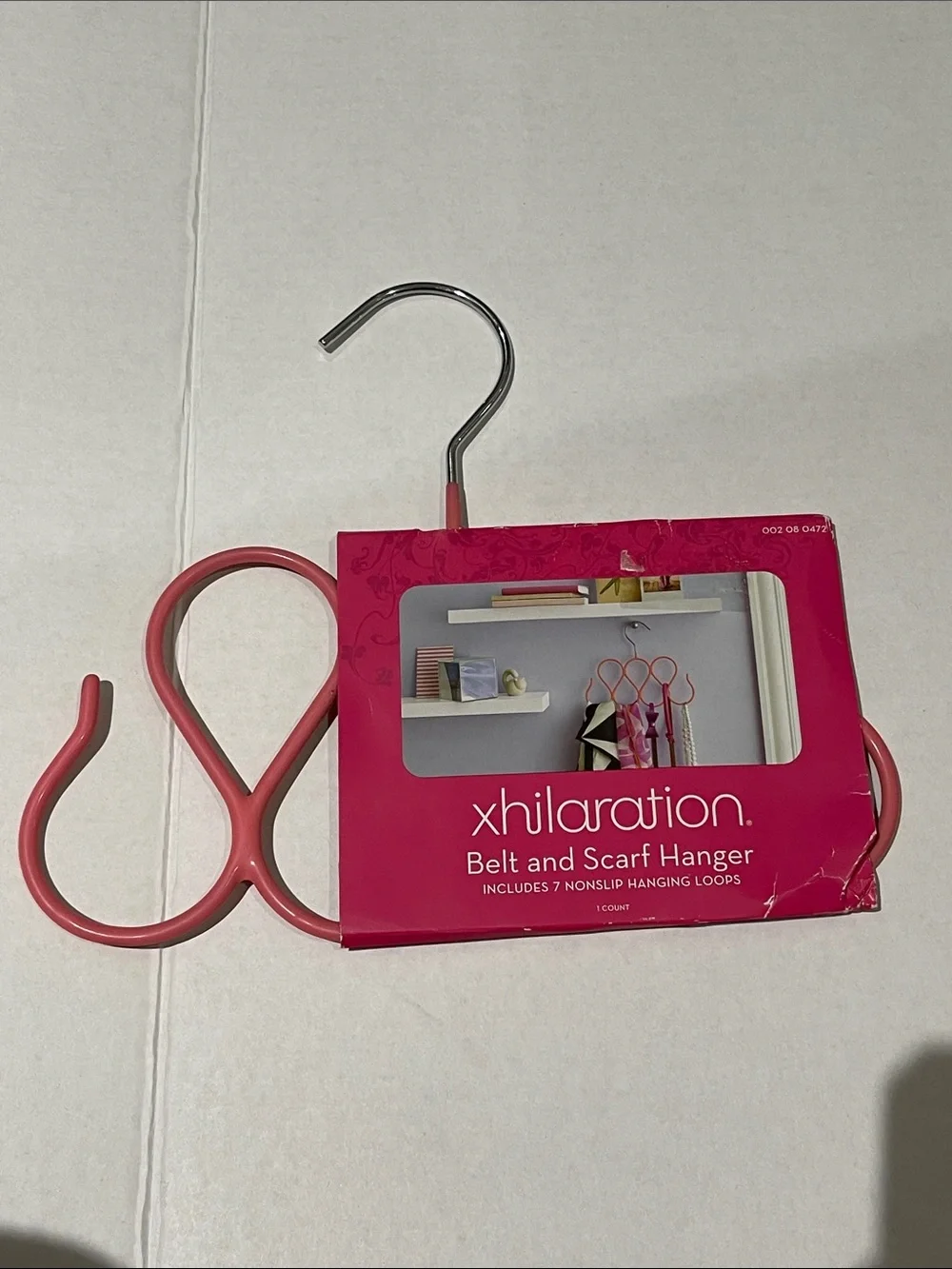 xhilaration Target Pink Belt and Scarf Hanger with 7 Nonslip Loops- Brand New